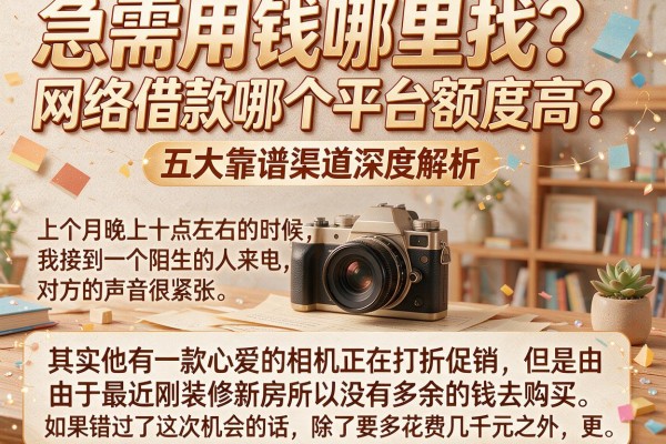 急需用钱哪里找？网络借款哪个平台额度高？五大靠谱渠道深度解析