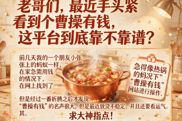 老哥们，最近手头紧看到个曹操有钱，这平台到底靠不靠谱？求大神指点！