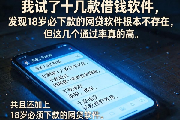 我试了十几款借钱软件,发现18岁必下款的网贷软件根本不存在,但这几个通过率真的高