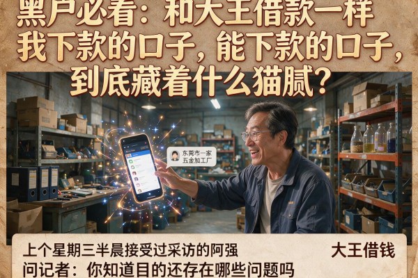 黑户必看：和大王借款一样能下款的口子，到底藏着什么猫腻？