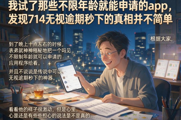 我试了那些不限年龄就能申请的app，发现714无视逾期秒下的真相并不简单