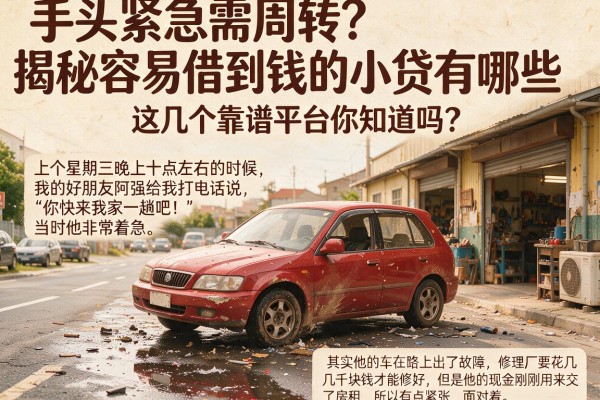 手头紧急需周转？揭秘容易借到钱的小贷有哪些，这几个靠谱平台你知道吗？