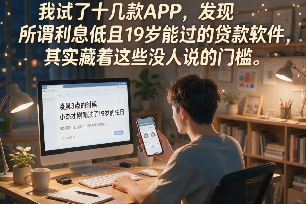 我试了十几款APP，发现所谓利息低且19岁能过的贷款软件，其实藏着这些没人说的门槛