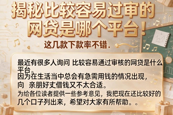 揭秘比较容易过审的网贷是哪个平台，这几款下款率不错