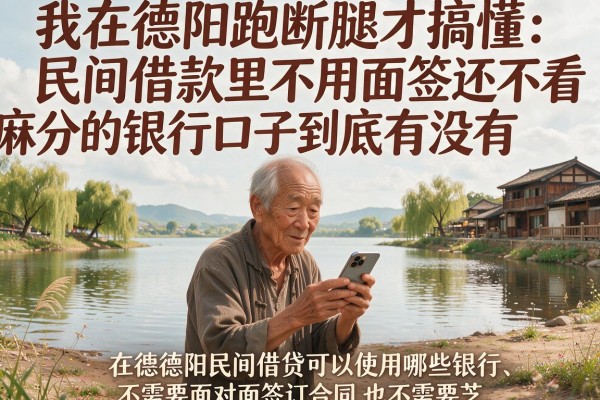 我在德阳跑断腿才搞懂：民间借款里不用面签还不看芝麻分的银行口子到底有没有