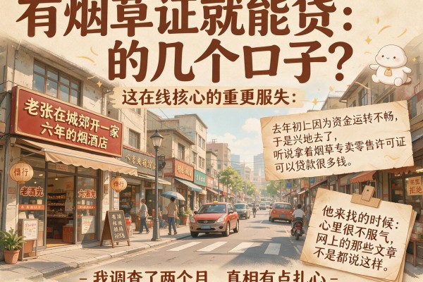 有烟草证就能贷的几个口子？我调查了两个月，真相有点扎心