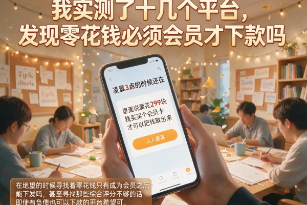 我实测了十几个平台，发现零花钱必须会员才下款吗是个伪命题