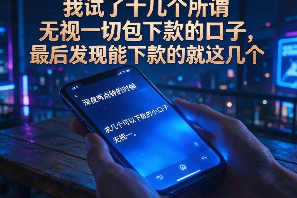 我试了十几个所谓无视一切包下款的口子，最后发现能下款的就这几个