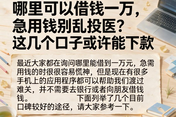 哪里可以借钱一万,急用钱别乱投医，这几个口子或许能下款