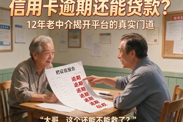 信用卡逾期还能贷款?12年老中介揭开平台的真实门道