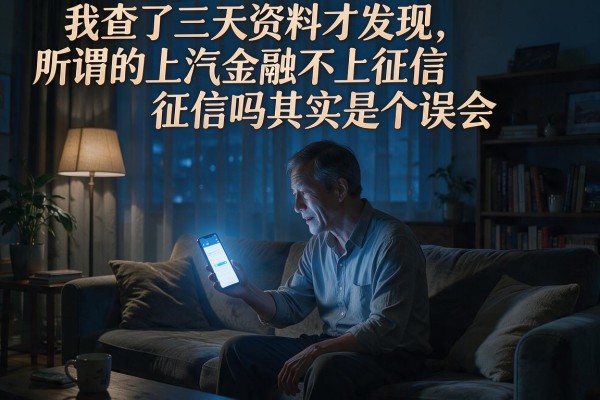 我查了三天资料才发现，所谓的上汽金融不上征信吗其实是个误会