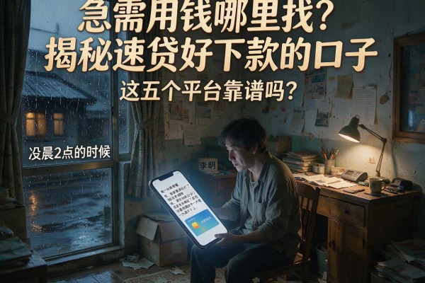 急需用钱哪里找?揭秘速贷好下款的口子,这五个平台靠谱吗?