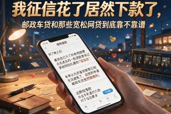 我征信花了居然下款了，邮政车贷和那些宽松网贷到底靠不靠谱