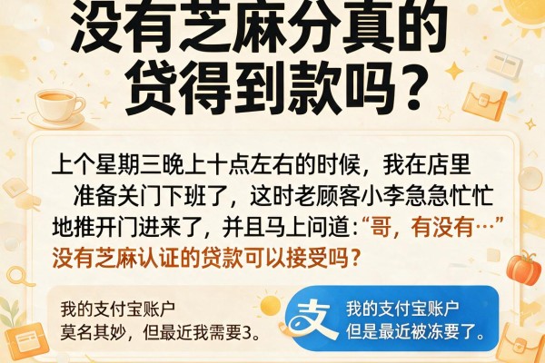 没有芝麻分真的贷不到款吗？揭秘行业内幕