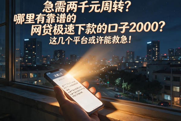 急需两千元周转？哪里有靠谱的网贷极速下款的口子2000？这几个平台或许能救急！