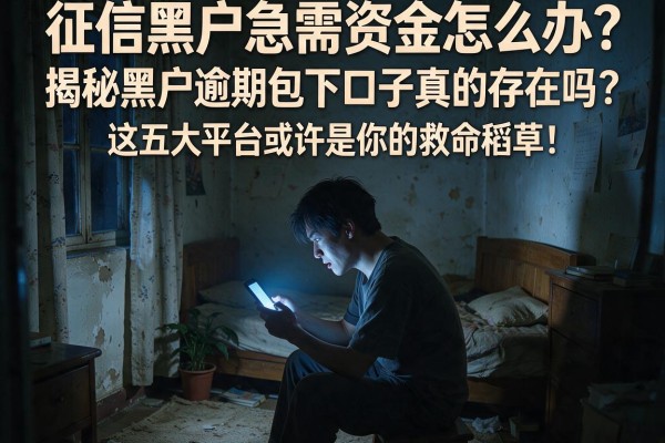 征信黑户急需资金怎么办？揭秘黑户逾期包下口子真的存在吗？这五大平台或许是你的救命稻草！