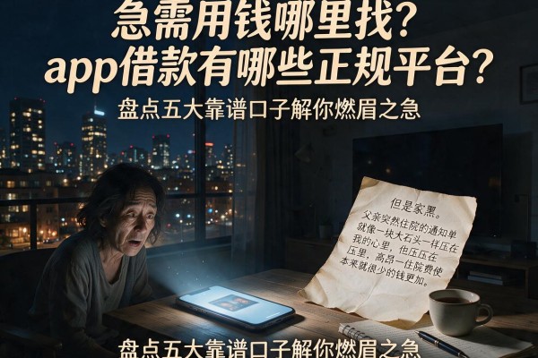 急需用钱哪里找？app借款有哪些正规平台？盘点五大靠谱口子解你燃眉之急