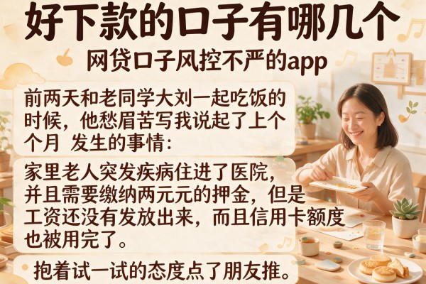 好下款的口子有哪几个，罗列五个网贷口子风控不严的app