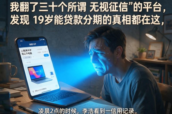 我翻了三十个所谓“无视征信”的平台,发现19岁能贷款分期的真相都在这