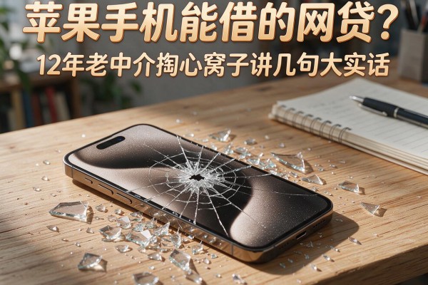 苹果手机能借的网贷？12年老中介掏心窝子讲几句大实话