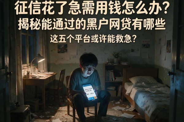 征信花了急需用钱怎么办？揭秘能通过的黑户网贷有哪些，这五个平台或许能救急