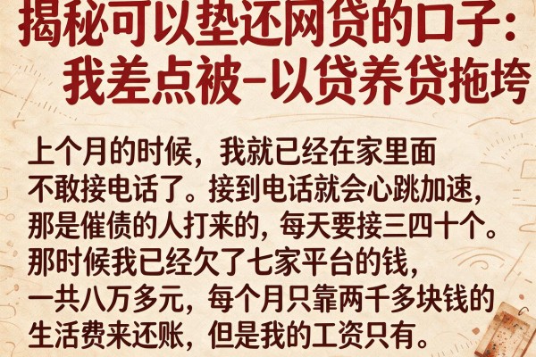 揭秘可以垫还网贷的口子：我差点被-以贷养贷-拖垮