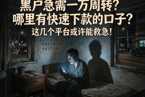 黑户急需一万周转？哪里有快速下款的口子？这几个平台或许能救急！