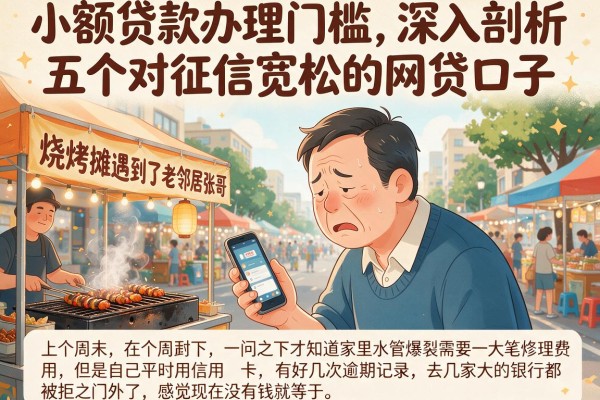 小额贷款办理门槛，深入剖析五个对征信宽松的网贷口子