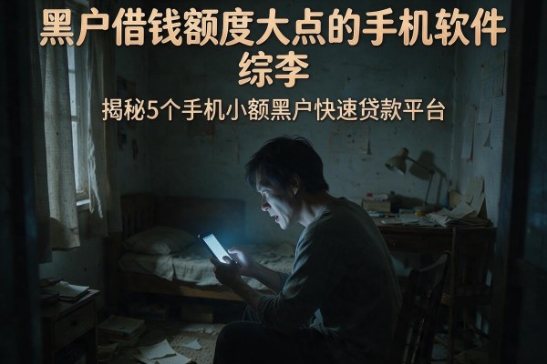 黑户借钱额度大点的手机软件，揭秘5个手机小额黑户快速贷款平台