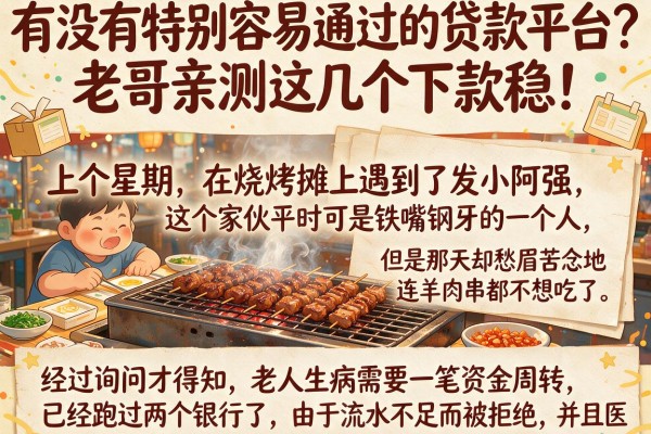 有没有特别容易通过的贷款平台？老哥亲测这几个下款稳！