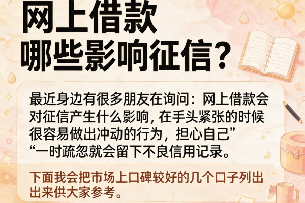 网上借款哪些影响征信？实测这几个平台后果很真实