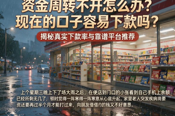 资金周转不开怎么办？现在的口子容易下款吗？揭秘真实下款率与靠谱平台推荐