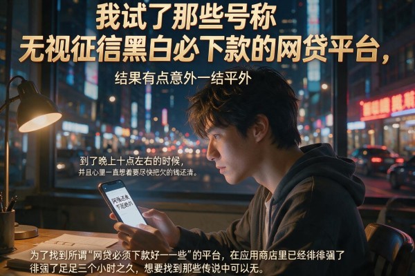 我试了那些号称无视征信黑白必下款的网贷平台，结果有点意外