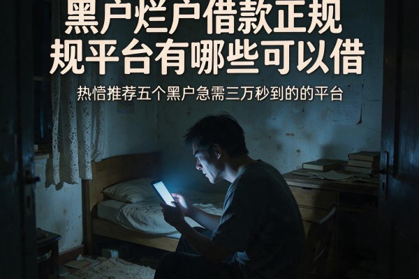 黑户烂户借款正规平台有哪些可以借，热忱推荐五个黑户急需三万秒到的的平台