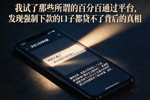我试了那些所谓的百分百通过平台，发现强制下款的口子都贷不了背后的真相