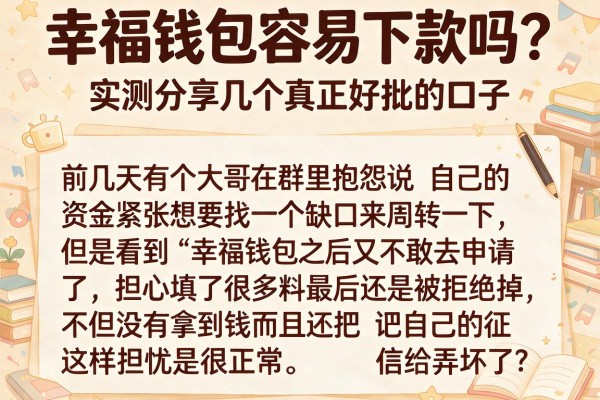 幸福钱包容易下款吗？实测分享几个真正好批的口子