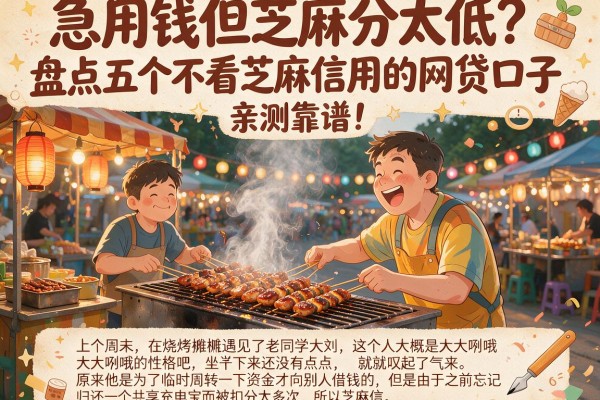 急用钱但芝麻分太低？盘点五个不看芝麻信用的网贷口子，亲测靠谱！