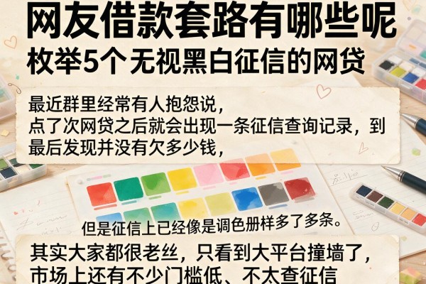 网友借款套路有哪些呢,枚举5个无视黑白征信的网贷