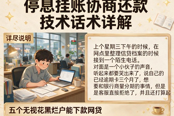 停息挂账协商还款技术话术详解，详尽说明五个无视花黑烂户能下款的网贷