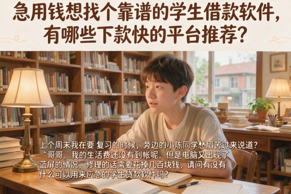 急用钱想找个靠谱的学生借款软件，有哪些下款快的平台推荐？