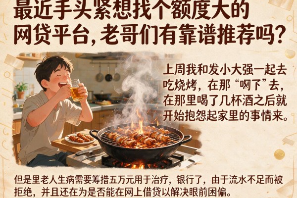 最近手头紧想找个额度大的网贷平台，老哥们有靠谱推荐吗？