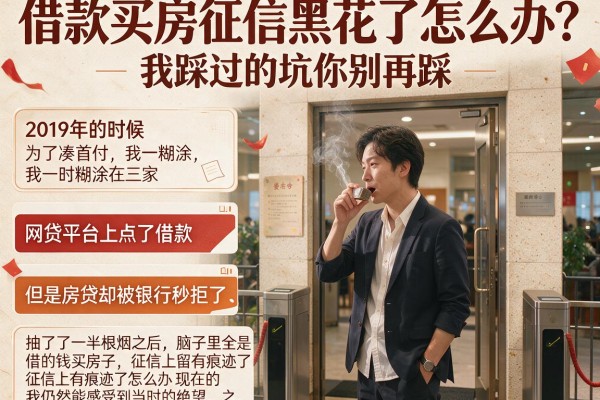 借款买房征信黑花了怎么办？我踩过的坑你别再踩