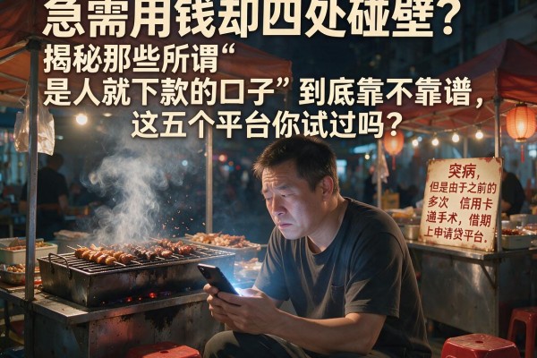 急需用钱却四处碰壁？揭秘那些所谓“是人就下款的口子”到底靠不靠谱，这五个平台你试过吗？