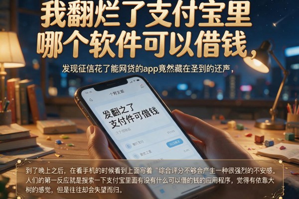 我翻烂了支付宝里哪个软件可以借钱，发现征信花了能网贷的app竟然藏在