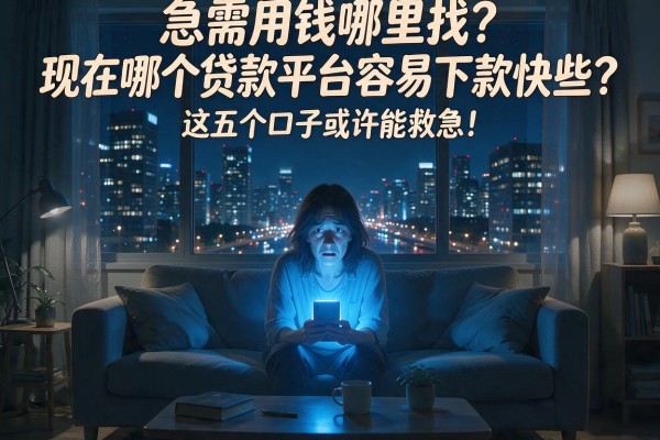 急需用钱哪里找？现在哪个贷款平台容易下款快些？这五个口子或许能救急！