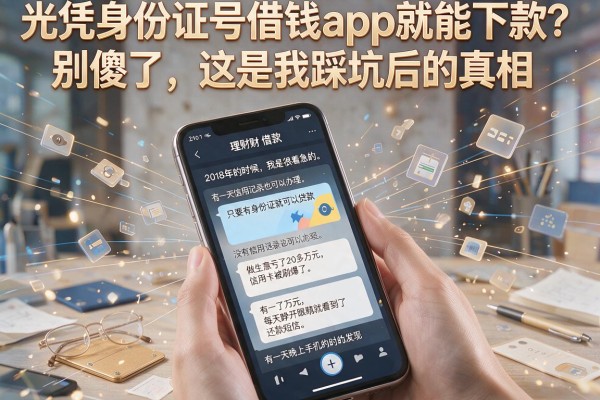 光凭身份证号借钱app就能下款？别傻了，这是我踩坑后的真相