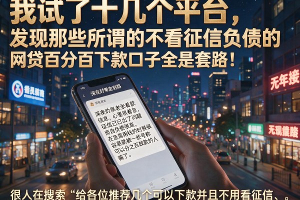我试了十几个平台，发现那些所谓的不看征信负债的网贷百分百下款口子全是套路