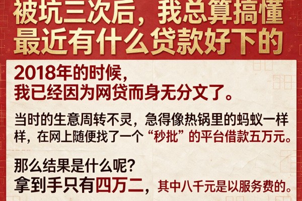 被坑三次后，我总算搞懂最近有什么贷款好下的