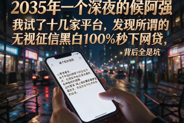 我试了十几家平台，发现所谓的无视征信黑白100%秒下网贷，背后全是坑