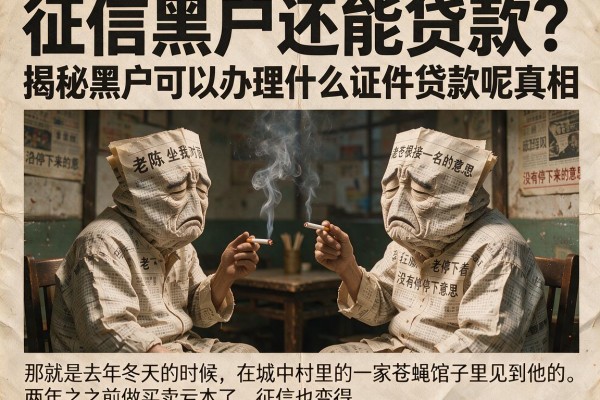 征信黑户还能贷款？揭秘黑户可以办理什么证件贷款呢的真相